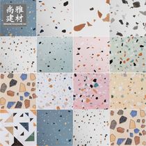 Color imitation water grinding stone flower brick imitation ancient brick toilet balcony entry non-slip floor tile dining room Restaurant background wall brick