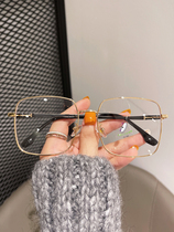 Japan Capin Kofin light extravagant square vegan glasses myopia with degree anti-blue light flat mirror male and female