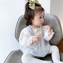 South Korea Loretta Baby 100 Days Princess Dresses Summer Girls Baby Full Moon Khau Thinly Dresses Dress Sweaters Dress