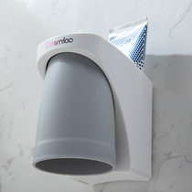 Wall-mounted toothbrushing cup electric toothbrush rack shelve free-punch home lovers suit students gargling cup teeth