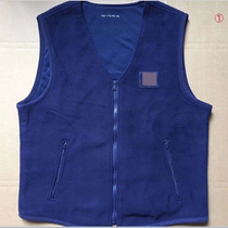 New 19XF flame blue velvet vest standard blue winter fleece warm vest