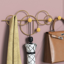 Clothes hook porch entrance door wall adhesive hook coat household row hook non-perforated wall-mounted wall light luxury hanger