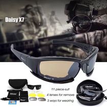 Outdoor X7 Tactical goggles CS special forces shooting anti-bomb explosion goggles military fans anti-wind sand fishing sports glasses