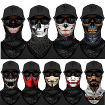  Outdoor sports cycling ice silk ear-hanging motorcycle 3D bib facial towel sunscreen wind and dust quick-drying mens and womens masks summer