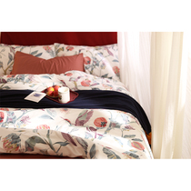 Persimmon Ruyi) year-end retro flowers 60 cotton cotton long-staple cotton three-four high-end delicate