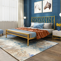 Temple of Heaven Furniture Iron Bed Simple Modern Double Iron Frame Bed 18 m 1 5m Upgrade Thickened Single Bed Iron Bed