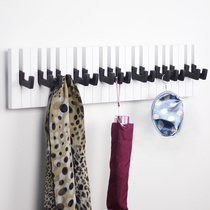 Hot Pin Nordic Creative Black & White Piano Key Decoration Hook Door Rear Wall Cloister Rack Hook Free