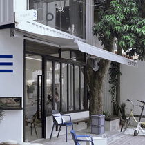 Outdoor aluminum alloy awning telescopic canopy balcony awning canopy canopy folding tent hand-cranked parking