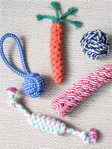 5 Piece Set of Pet Toy Ball Dog Resistant Grinding Tooth Tooth Toothy Cord Bears Teddy Cat Toys