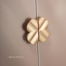 Golden wardrobe door handle creative light luxury cabinet door drawer handle modern simple bathroom cabinet handle