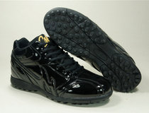  All black rubber broken nail baseball training shoes Baseball coach shoes