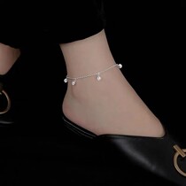 Will ring the bell anklet womens unique foot chain sexy 2022 new fashion high-grade sense does not fade summer girlfriend