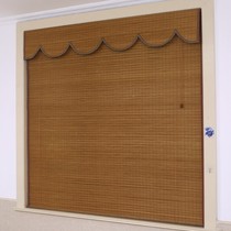 Japanese bamboo curtain office lifting blackout roller curtain advertising tea room Chinese style Curtain Factory Direct