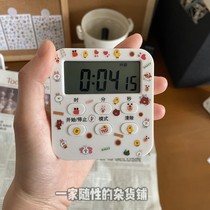 Clock student time manager learning timer alarm clock table timer student do question kitchen girl heart