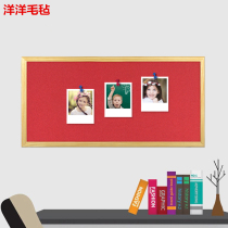 60*122 with wooden frame color felt board photo wall color message felt wall board school Billboard notice board