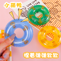 Childrens water toys baby bath artifact mini swimming circle doll pig doll swimming ring kindergarten