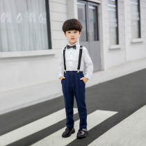 Childrens suit suit Boy formal piano host catwalk dress Flower girl dress Boy autumn performance suit
