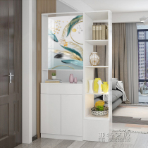 Custom living room entrance entrance entrance shoe cabinet glass screen double-sided small partition cabinet modern simple light luxury small apartment