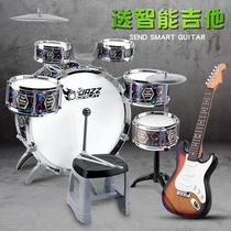 Large 1 drum set 3 childrens beginners play drum children baby jazz drum-6 years old drumming instrument Ji