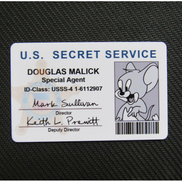 Personality Custom Entertainment Card U.S. Secret Service USSS cross-sectional video entertainment prop card Personality Custom Card