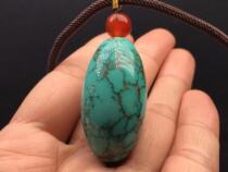 Raw ore Green Pine jujube bead pendant