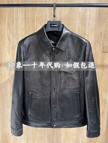 22QZP0091Y Lilang Mens Autumn 2022 New Fashion Lapel Leather Sheep Leather Jacket 3599