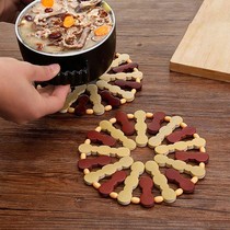 Vegetable mat insulation mat bamboo home table mat anti-scalding table coaster table mat bowl mat pot mat plate mat