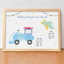 Japan Japanese designer original custom baby parent-child personality handprint footprint painting with frame