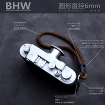 BHW handmade vintage Yak leather matte surface camera Wrist Strap SLR Micro Single Fuji Lycra Sony Hand Lanyard