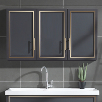  Huashi Aiken wall cabinet Light luxury aluminum alloy wall cabinet locker Simple American balcony cabinet space aluminum bathroom customization