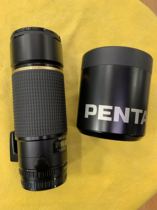 Pentax FA 300 4 ED medium format 645 camera telephoto automatic lens