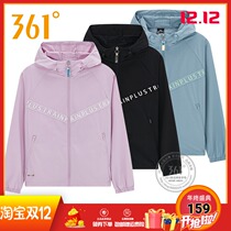 361 Degree Womens windproof coat 2021 spring new comfortable sportswear 361 running single windbreaker women