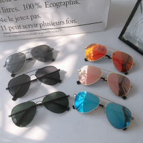 Children Sunglasses Polarized Glasses Sunglasses Thunder pilots Cool walking show Damp Shade Black Clams of the State Tide Clams
