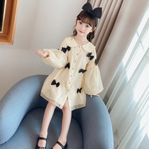 Girl Autumn Dress Dress Dress 2021 New Spring Autumn Korean Version Foreign Air Trendy Little Girl Princess Dresses Big Girl Skirt
