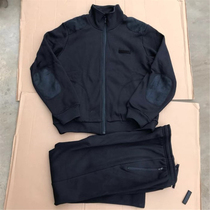 Fidelity genuine Junxu navy blue fleece training suit suit mens winter casual sports fitness suit olive green