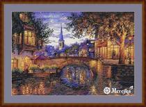 Cross stitch drawings Electronic drawings repainting source files Twilight in the city