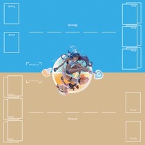 (Wingyou card) PTCG card pad pad color bean Lulina theme double venue DIY