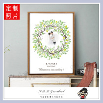 Wedding fingerprint sign-in painting creative photos wedding supplies annual meeting classmates party birthday gift graduation signature roster