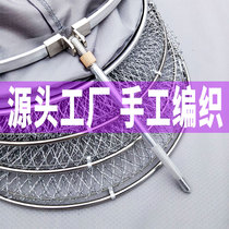 Special price Hercules horse line hand-woven fish net pocket anti-hanging quick dry clearance black pit fishing fish storage