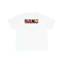 BANG keyhole square scarf splicing T-shirt basic LOGO loose round neck cotton short sleeve