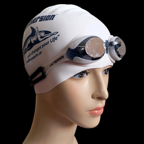 Non-blemish printing pattern silicone mens and womens swimming caps