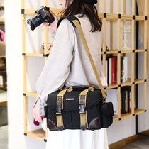 Canon camera bag SLR shoulder canvas camera bag 200D700D750D800D60D70D80D5D90D