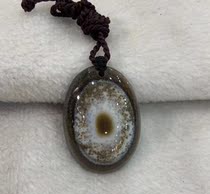 Natural silk onyx one eye tian eye bead Tibetan side line tian eye necklace pendant pendant pendant