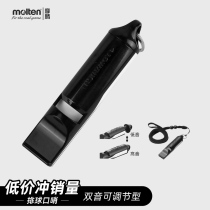 molten motorcycle volleyball whistle double-tone whistle treble bass adjustable professional referee whistle WDTWBK