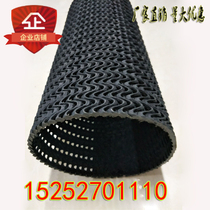 Hard permeable pipe Hard permeable pipe HDPE Yashan curved pattern mesh green drainage seepage pipe dark pipe blind ditch pipe