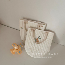 Korean ins mother baby bag fashion portable cartoon mummy bag multi-function large capacity out lunch bucket bag