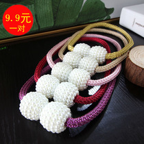 Curtain buckle Strap Strap magnet Pair Curtain rope Strap Decorative accessories Lace rope Tie rope Curtain buckle tie