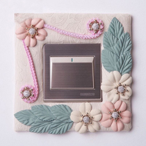 Switch sticker cover ugly light luxury Nordic style socket decorative patch protective cover anti-dirty frame cover high-end switch cover