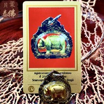 Baiye Tai Buddha 2560 Longpo Tong Guan Lan Pig Gold with a variety of shells and DDPRA cards Thai features