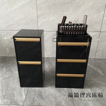 Barber shop tool cabinet with socket special mirror table rack hairdressing shop tool table